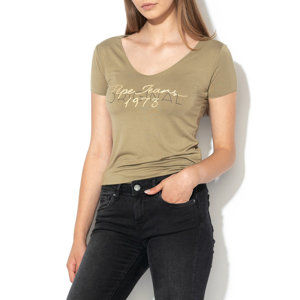 Pepe Jeans dámské khaki tričko Jane - XS (729)
